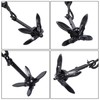 waltyotur 1 Pack 1.5 lb Marine Kayak Folding Grapnel Anchor