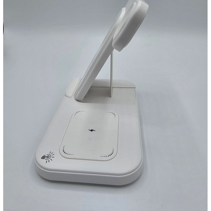 3 in 1 wireless phone Charger, white