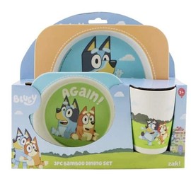 Bluey 3pc Bamboo Mealtime Set