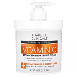 Vitamina C, crema aclaradora avanzada, 1 lb (16 oz)
