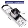 Spätzle Slicer, Spaetzle Grater, Stainless Steel Spaetzle Press with Rubber