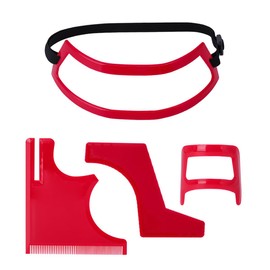 VOANZO 4pcs Beard Shaper Hairline Stencil Face Care for Men Moustache Trimming Stencil Kit