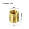 sourcing map Thread Reducing Nuts Insert M10 x 1mm Male
