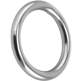 FASTON® Stainless Steel Rings 10 x 60 mm Welded and Polished (Pack of 1) Stainless Steel O-Ring Round Ring Stainless Steel A4 V4A