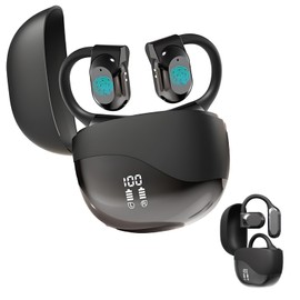 HAPYHVN Auriculares Inalámbricos Bluetooth, Traductor de Idiomas en Tiempo Real, Soporta 144 Idiomas para Viajes, Negocios,Reuniones y Aprendizaje, AI Translator, Pantalla de Batería