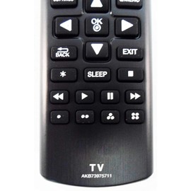 AKB73975711 Remote Control Replaced for LG TVs 42LB5600-UZ, 55LB5900-UV and Almost All Late Model LG TV's