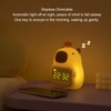 Cute Capybara Alarm Clock Night Light, for Kids and Adults,