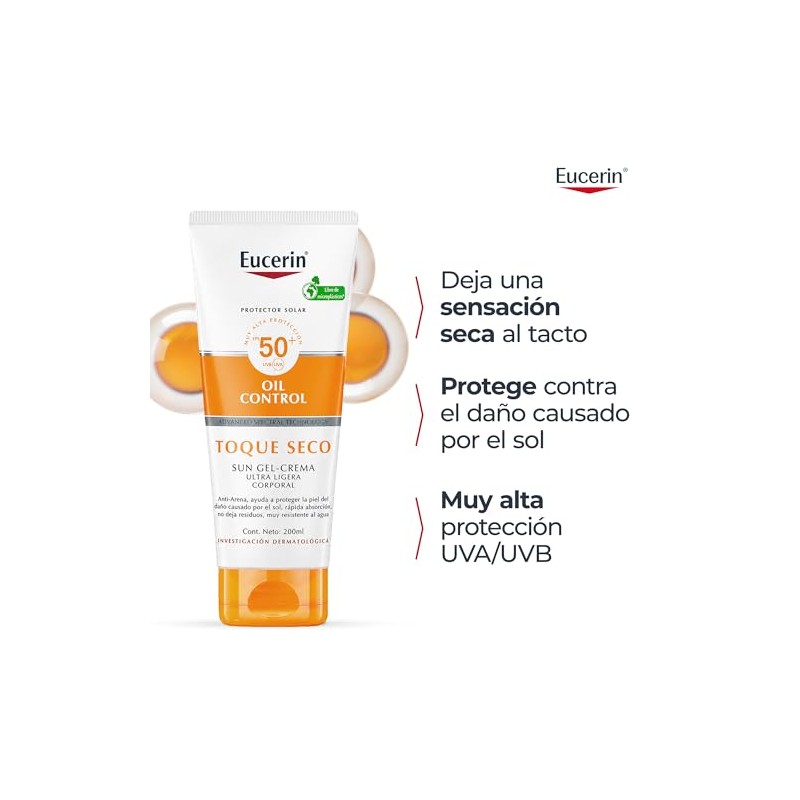 Eucerin - Sun Toque Seco Fps 50+ 200Ml Bloqueador Solar