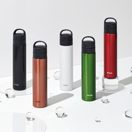 MKB-T601RB Tiger Stainless Steel Vacuum Flask, Thermos Flask, Stainless Steel, Heat and Cold Resistant, 600 ml, Red