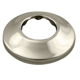 Westbrass R406-05 1-1/2" OD Opening x 2-1/2" OD Exterior Diameter Low Pattern Sure Grip Flange, Polished Nickel