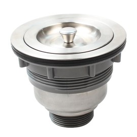 Talea Sink Drain Stopper, 4.5 x 3.6 inches (114 x 91 mm), Long Screw Sewer, Sink Drain Plug, XK375B