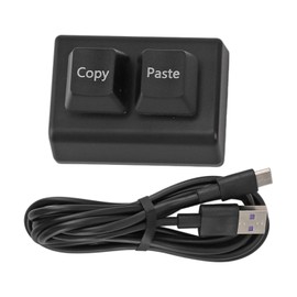 Programmable Keypad 2 Keys Copy Paste Red Switch USB C Connection Mini Mechanical Keypad for Gaming Office Media