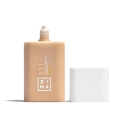3INA MAKEUP - The Every Single Day Foundation SPF 50 621 - Heller warmer Ton Foundation mit LSF 50 und 2% Niacinamid - Leichter bis mittlerer Deckkraft - Vegan - Cruelty Free