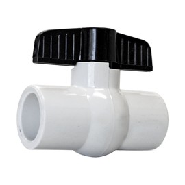 American Valve P200S 2" PVC Ball Valve Socket Schedule 40, 2-Inch