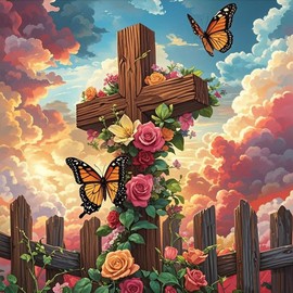 WUSARPLY Christ Diamond Paintings Kits for Adults, Jesus Religious Diamond Art Kits Full Drill Diamond Dots Paint with Diamonds Gem Arts and Crafts for Beginner Home Wall Decor