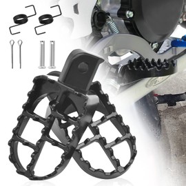 Wai Danie Footrest Foot Pegs Pedals Compatible with Yamaha Honda PW50 PW80 TW200 XR50R CRF50 CRF70 CRF80 CRF100F Bt200x Mini Trail YZ125 YZ250 YZ490 YZ80 TTR 50E 90E KLX110 KLR. 650 PIt Bike Dirt