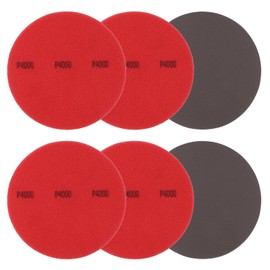 YELARXI Bowling Ball Sanding Pads, Hook and Loop Sanding Sponge Discs - Fitting for (Bowling Ball Polisher - Orbital Sander - Resurfacing) Grit 4000 & 5 Inch & 6 Pack