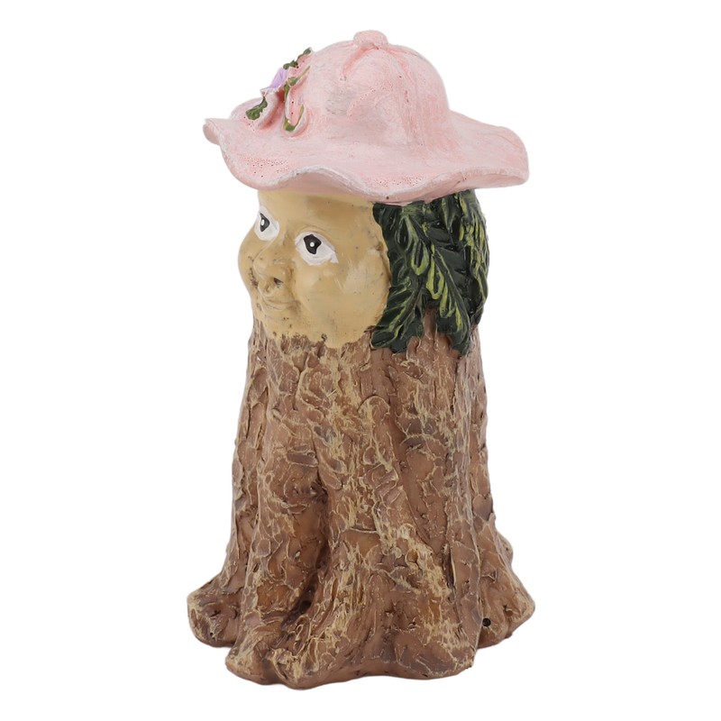 Garden Style Tabletop Ornament Tree Stump Man Exquisite Resin Figurines