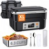 6.3-Cup Cordless Electric Heated Lunch Box for Men with Smart