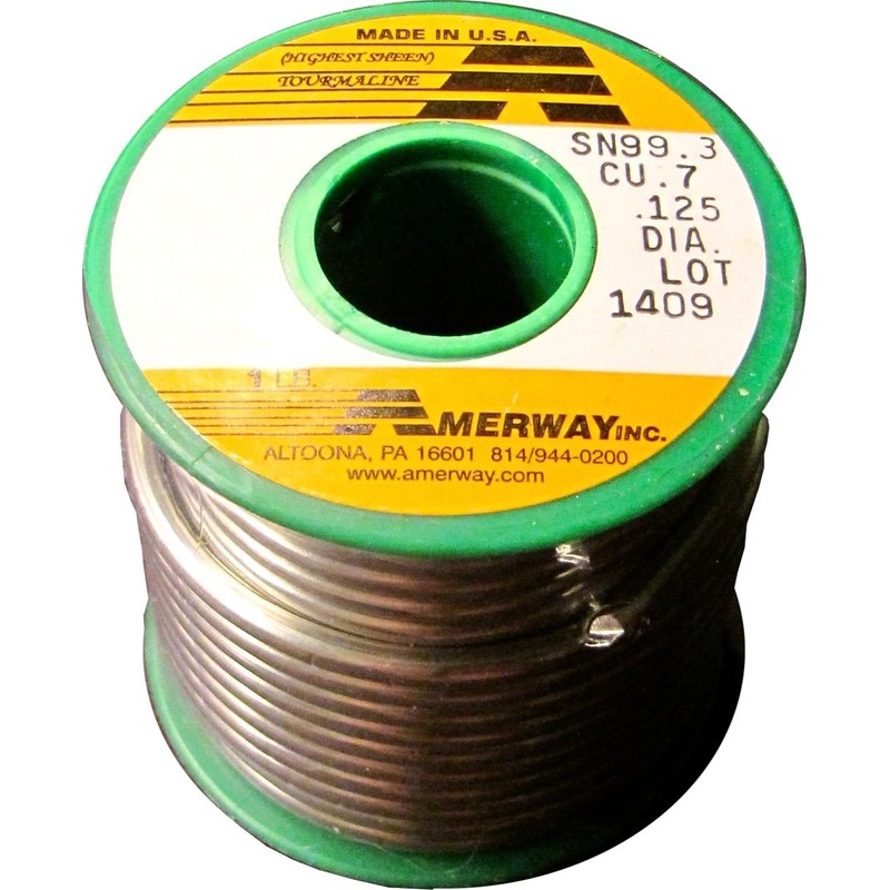 Amerway Tourmaline Lead Free Solder for Stained Glass, 1 Pound