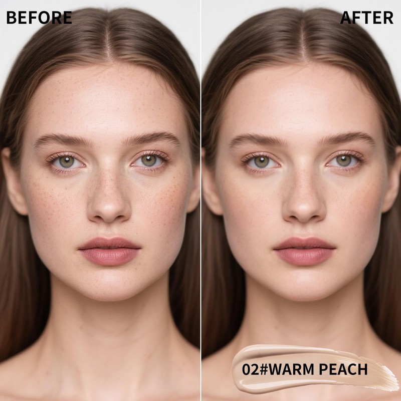 2Pcs Liquid Concealer Makeup, Eye Concealer, Full Coverage Concealer For