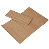 Yibuy 2 x Bamboo Table Mats with Thermal Insulation Rectangular