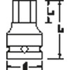 Gedore Key Impact Socket 3/4 Inch 22 Mm – in