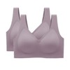 SOFT INTENTION Women's Seamless Bra Wireless Bra Full Coverage Push