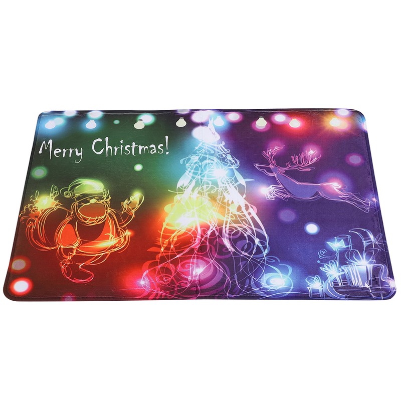 Christmas Light Pattern Home Entrance Bathroom Kitchen Anti slip Floor