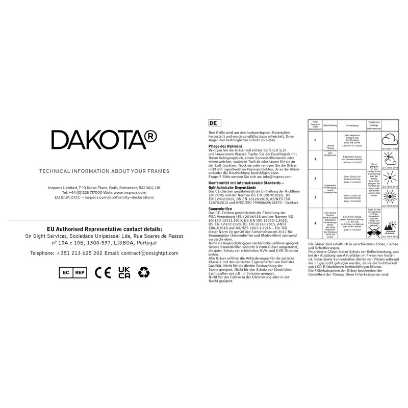 Dakota DKO-AOM 02-104 Men's Rectangular Glasses Frame Made of Acetate