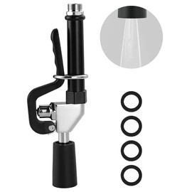 Pre Rinse Sprayer Commercial Sink Sprayer Head, Low Lead Spray Valve Dish Sprayer Nozzle with Ergonomic Handle, High Pressure Brass Faucet Parts for Commercial Kitchen faucet, Chrome Finished