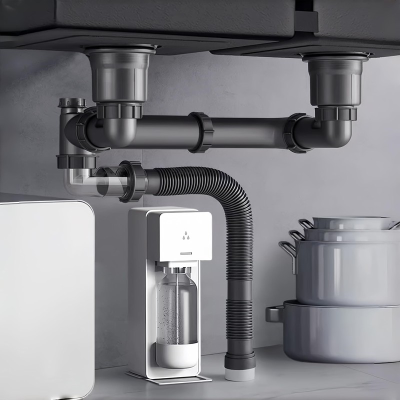 Expandable Flexible 1 1/2" or 1 1/4" Pipe kit for