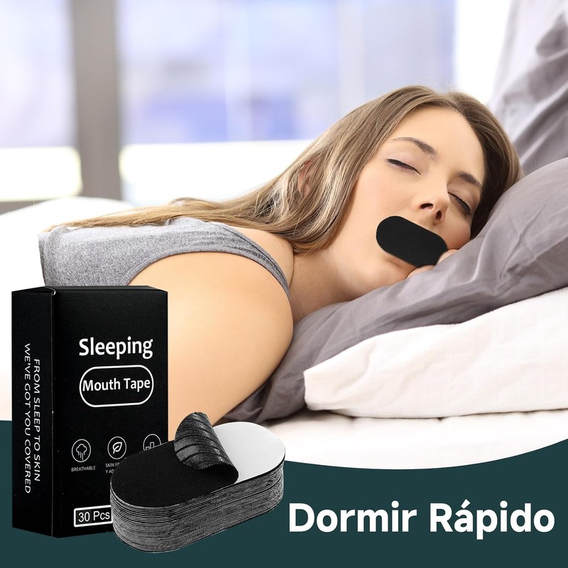 90 Tiras Bucales Antirronquidos, Cinta Bucal para Dormir