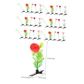 PACKOVE 30Pcs Sprout Flower Hairpins for Adorable Simulation Plant Clips for Party Outfits Everyday Use Easy to Wear Comfortable Hair Accessories Bright Colors