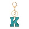 PATIKIL Initial Letter Keychain, A-Z Alphabet Keyring Letter K Metal