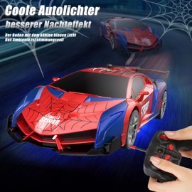 Herefun Transformer Remote Controlled Car Toy for Boys Girls from 8 Years, Remote Controlled Car Robot, RC Car Spider with Charging Cable, 2 in 1 Transformer Car Toy for Children Gifts