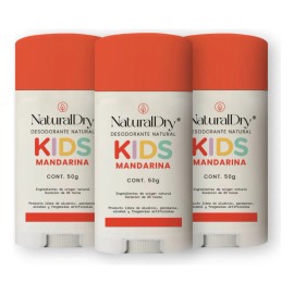 3 Desodorantes Niños En Barra Natural Unisex - Kids - Mandar Mandarina