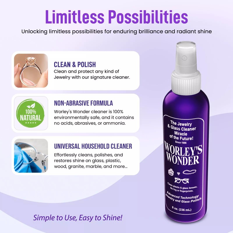 Worley's Wonder Jewelry & Glass Cleaner - Worley's Wonder Complete
