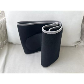 Unbranded Sweat Sweet Waist Trimmer Unisex Waist Trainer Sauna Belt, Neoprene Gray-Medium