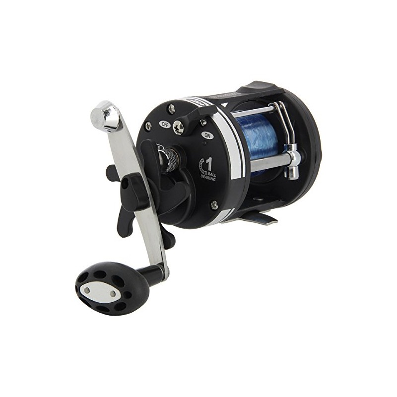 NGT FRL-LS3000 Line Multiplier Fishing Reel with 25lb Line, Black