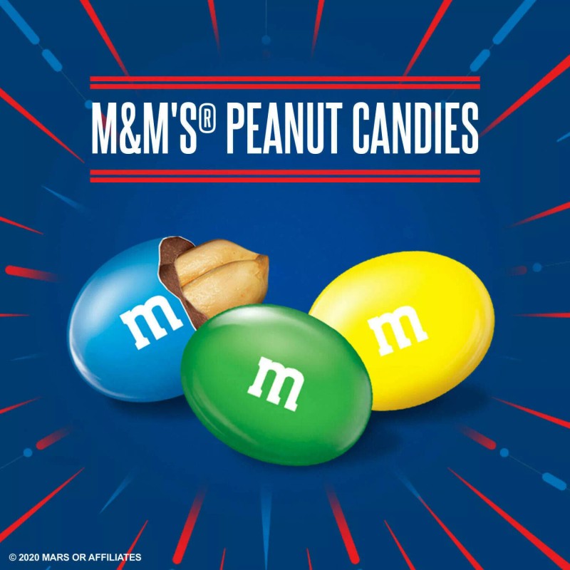 M&M's Milk Chocolate Pearnut Candies Jar (62.0 OZ)