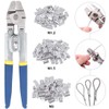 Glarks Up To 2.2mm Wire Rope Crimping Tool With 150Pcs