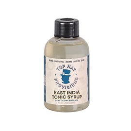 Top Hat East India Craft Concentrated Quinine Tonic Drink Syrup - 5x Natural Quinine Concentrate - Just Add Club Soda - 4oz Bottle