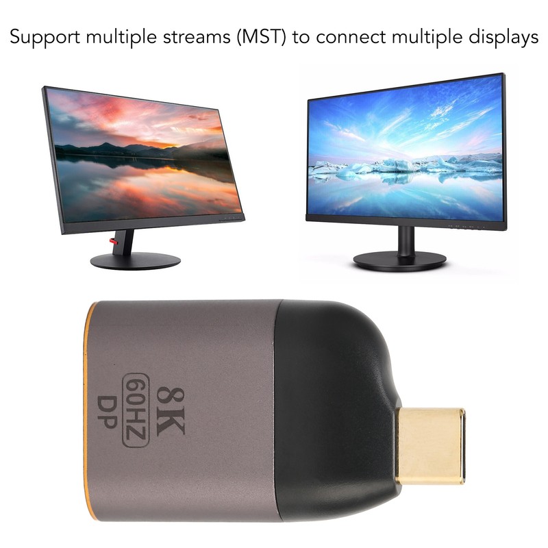 USB C to DisplayPort Adapter 8K 60Hz 8.1Gbps HBR3 DisplayPort