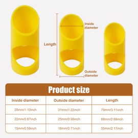 Pipe Lagging Tool, Pipe Lagging Insulation Foam Cutter Tool, Foam Pipe Lagging Cutter Slice for 15mm, 22mm, 28mm Lagging Jig for Copper Pipe Insulation (Yellow)