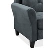 Lifestyle Solutions Harrington Chair in Grey, Dark Grey