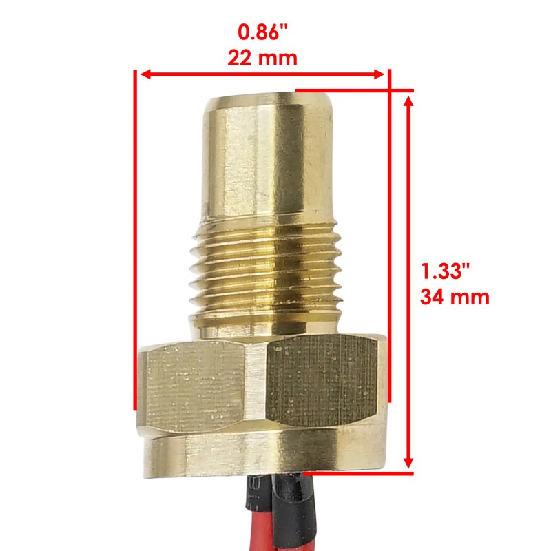Caltric Fan Heat Thermal Sensor Switch For Arctic Cat 700