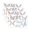Ciieeo 8sets Butterfly Dragonfly Window Clings Anti-Collision Static Cling Stickers