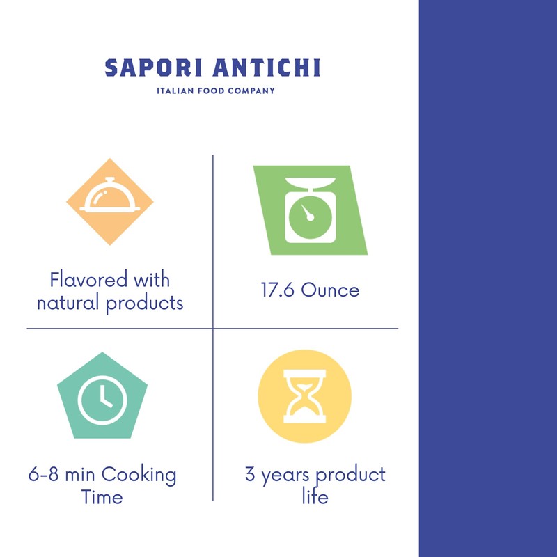 Sapori Antichi Pasta, Multicolor Eiffel Tower, 17.6-Ounce