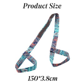Yoga Mat Strap Adjustable Yoga Mat Carry Back Padding Elastic Belt Fitness Stretch Pilates Holder Exercises Aerobics Outdoor Sports Mats Multi-Purpose Non-Slip Shoulder Carrier for All Mat Sizes